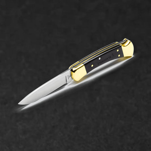 110 Folding Hunter Knife - Drop Point - BladeWolf A2Z image 6