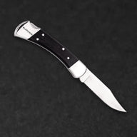 110 Folding Hunter Knife - Nickel Silver Clip Point - BladeWolf A2Z image 3