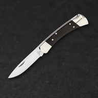 110 Folding Hunter Knife - Nickel Silver Drop Point - BladeWolf A2Z image 1