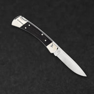 110 Folding Hunter Knife - Nickel Silver Drop Point - BladeWolf A2Z image 8