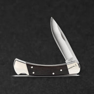 110 Folding Hunter Knife - Nickel Silver Drop Point - BladeWolf A2Z image 9