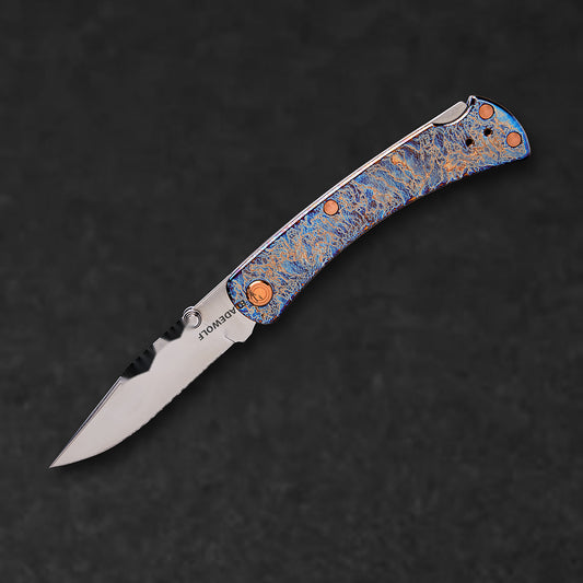 110 Slim Pro TRX - Oil Slick Anodized Titanium - BladeWolf A2Z image 1