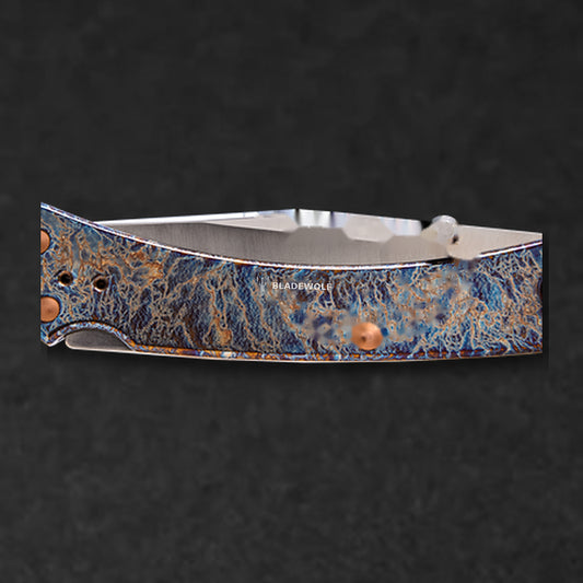 110 Slim Pro TRX - Oil Slick Anodized Titanium - BladeWolf A2Z image 6