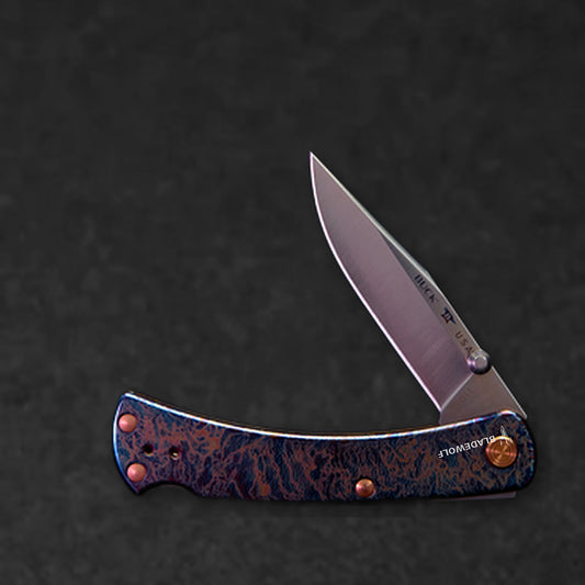 110 Slim Pro TRX - Oil Slick Anodized Titanium - BladeWolf A2Z image 8