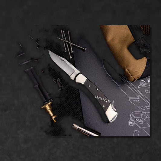 112 Ranger Knife - Nickel Silver Drop Point - BladeWolf A2Z image 9