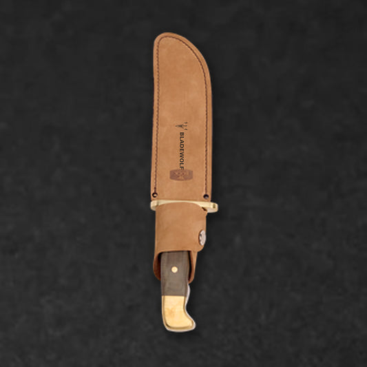124 Frontiersman - 5160, Micarta, Brass - BladeWolf A2Z image 2