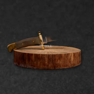 124 Frontiersman - 5160, Micarta, Brass - BladeWolf A2Z image 4