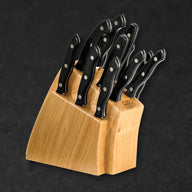 12 Piece Kitchen Cutlery Set with Wood Block - BladeWolf A2Z image 1