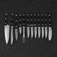 12 Piece Kitchen Cutlery Set with Wood Block - BladeWolf A2Z image 2