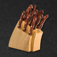 12 Piece Kitchen Cutlery Set with Wood Block - BladeWolf A2Z image 10