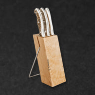 3 Piece Cutlery Set with Wood Block, Elk | Chef Kitchen Knife - BladeWolf A2Z image 6