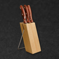 3 Piece Cutlery Set with Wood Block | Chef Kitchen Knife - BladeWolf A2Z image 6