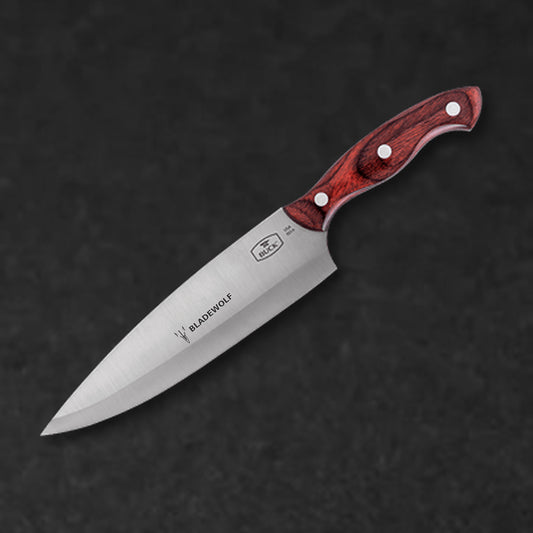 3 Piece Cutlery Set with Wood Block | Chef Kitchen Knife - BladeWolf A2Z image 8