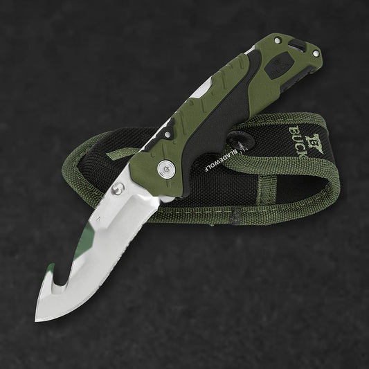 660 Large Folding Pursuit Guthook Knife - BladeWolf A2Z image 10