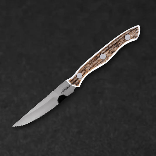 Elk Steak 420HC Serrated Steak Knife - Rosewood (Model 936)