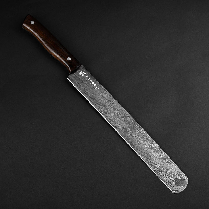 Meat Lover's Hand-Forged Damascus Steel Kitchen Set of 3 - Walnut