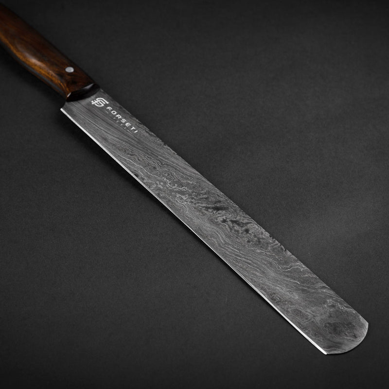 Meat Lover's Hand-Forged Damascus Steel Kitchen Set of 3 - Walnut