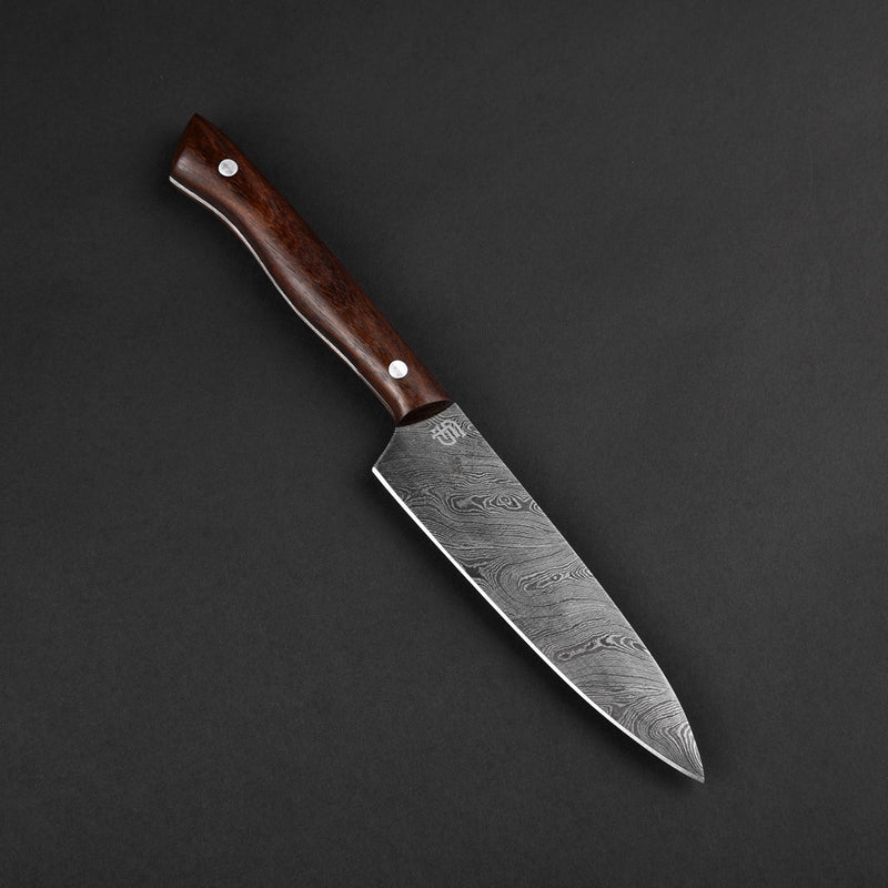 The Minimalist Hand-Forged Damascus Steel 2-Knife Kitchen Set