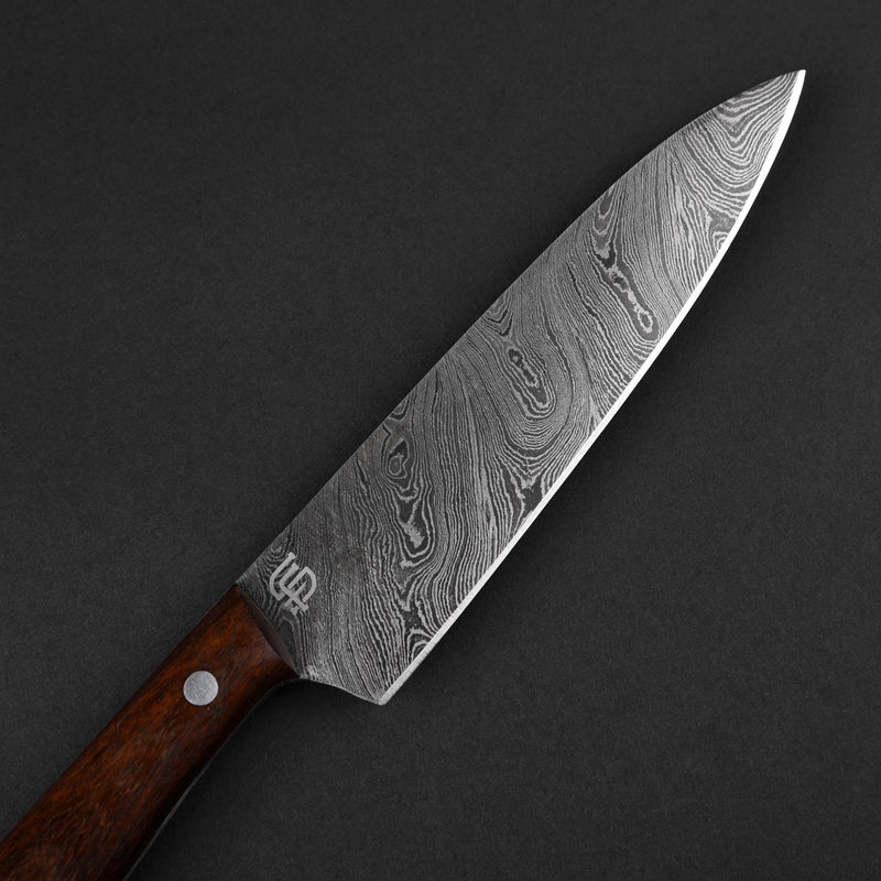 Meat Lover's Hand-Forged Damascus Steel Kitchen Set of 3 - Walnut