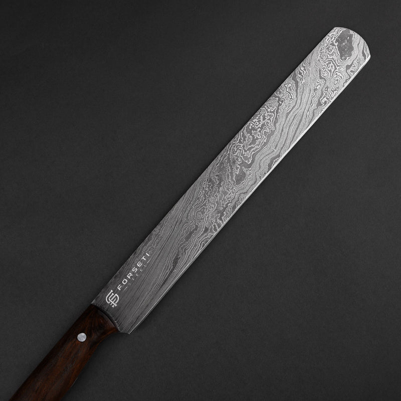 Meat Lover's Hand-Forged Damascus Steel Kitchen Set of 3 - Walnut