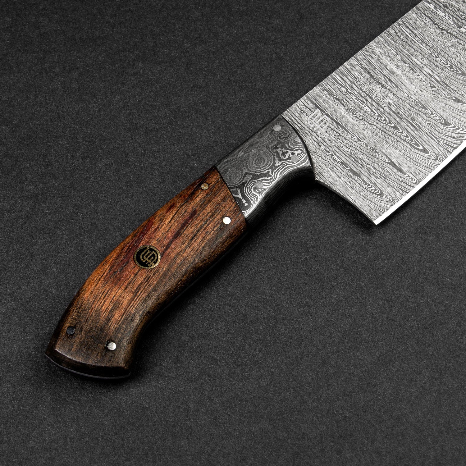 Cuisinier Hand-Forged Damascus Steel 8" Chef Knife - Walnut
