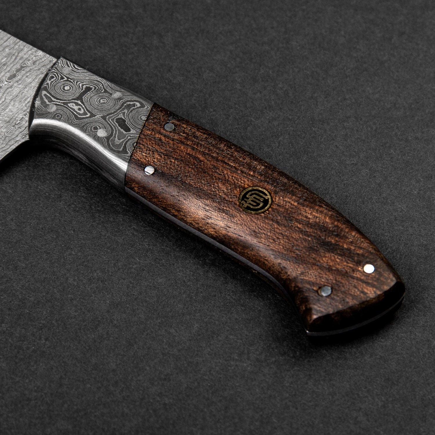 Cuisinier Hand-Forged Damascus Steel 8" Chef Knife - Walnut