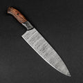 Cuisinier Hand-Forged Damascus Steel 8" Chef Knife - Walnut