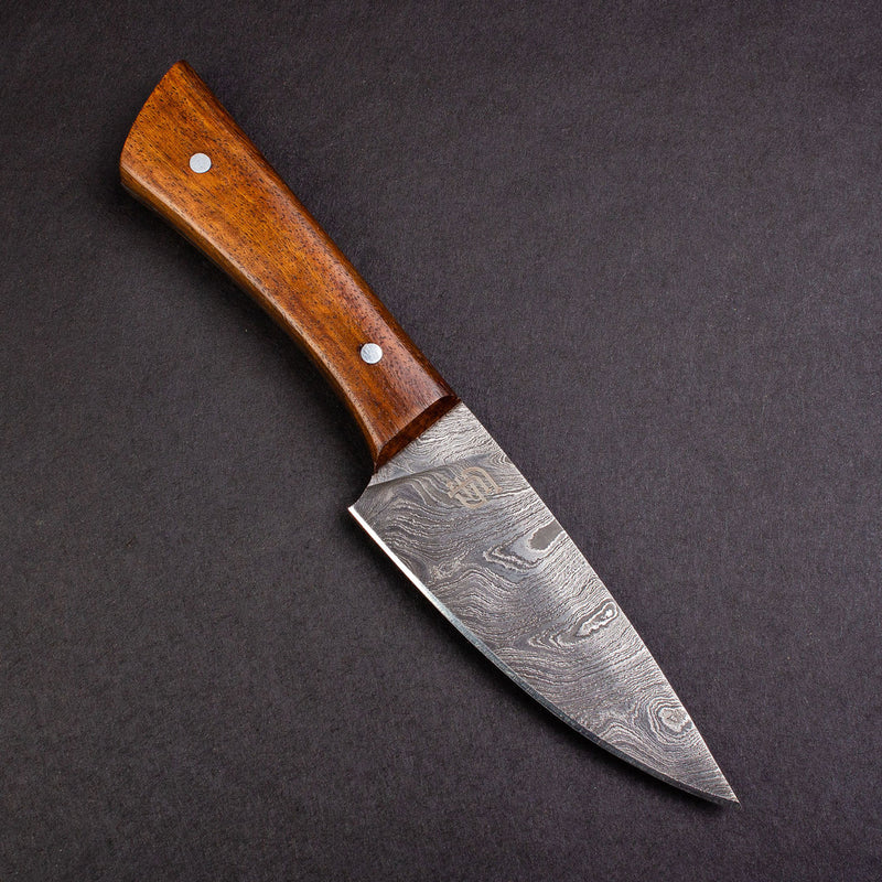 Cattleman Hand-Forged Damascus Steel Steak Knives - Set of 4
