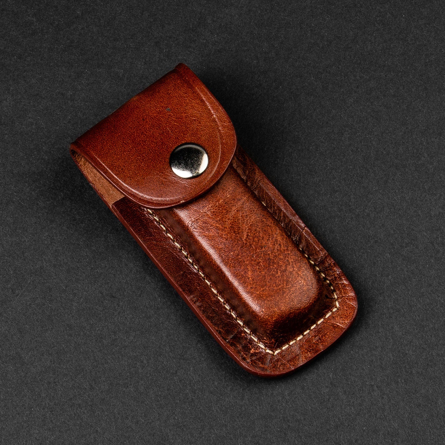 Falcon Hand-Forged Damascus Steel 2-Blade Folding Knife - Rosewood