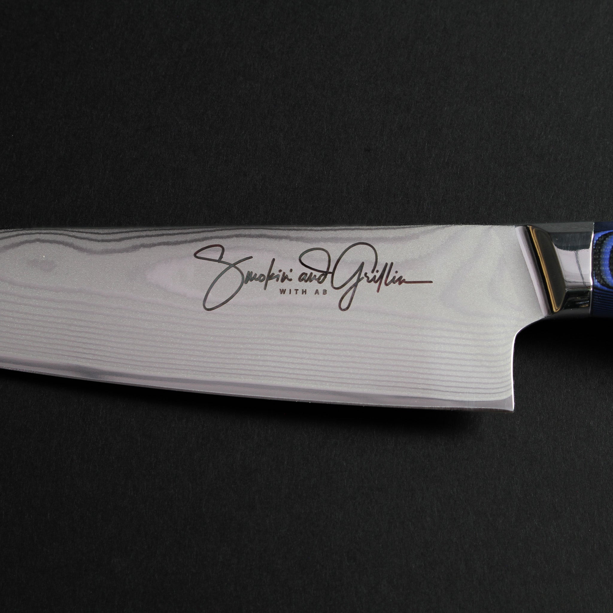 Smokin' and Grillin' with AB Signature Japanese Damascus Steel Kiritsuke 8" Chef Knife