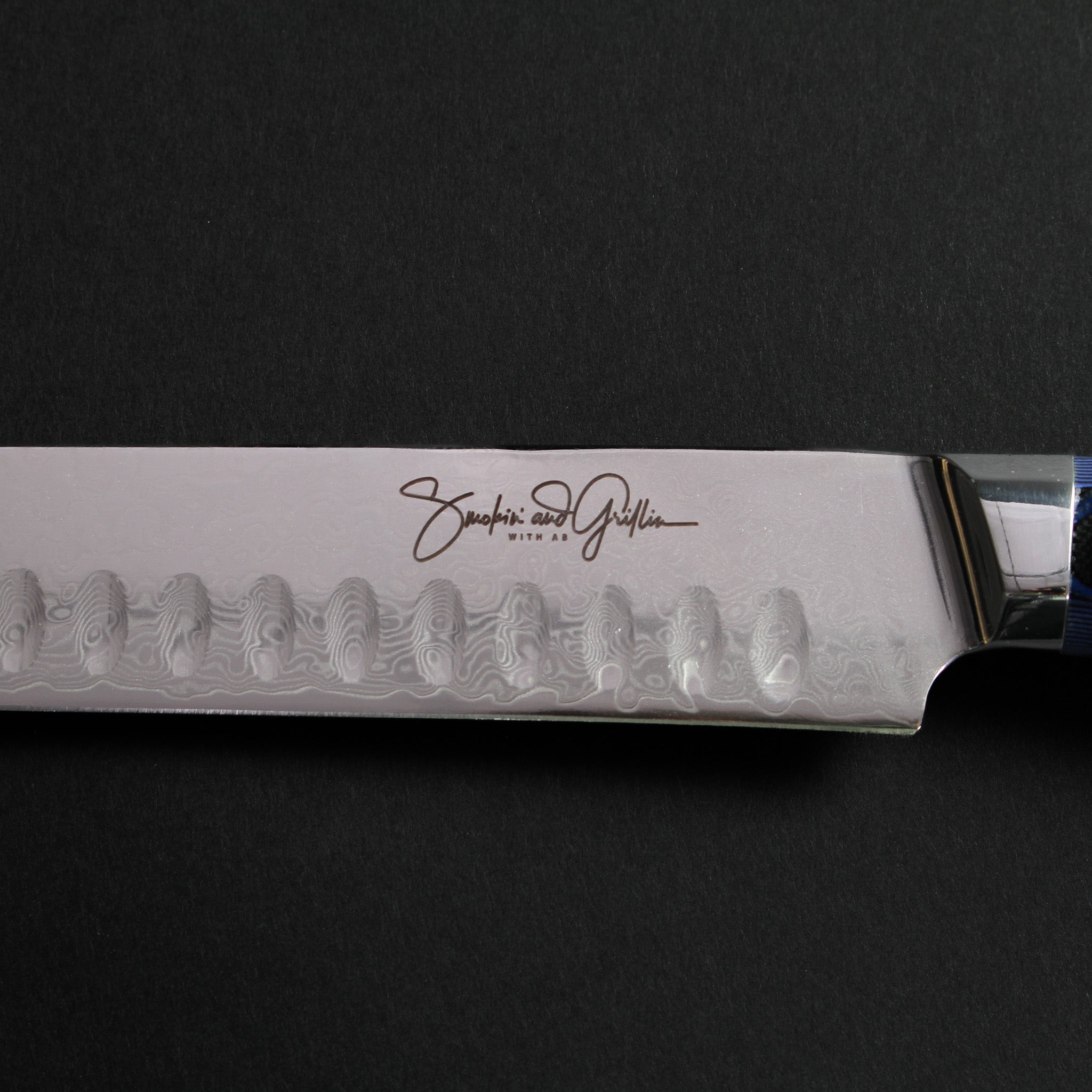 Smokin' and Grillin' with AB Signature Japanese Damascus Steel 12" Meat Slicer