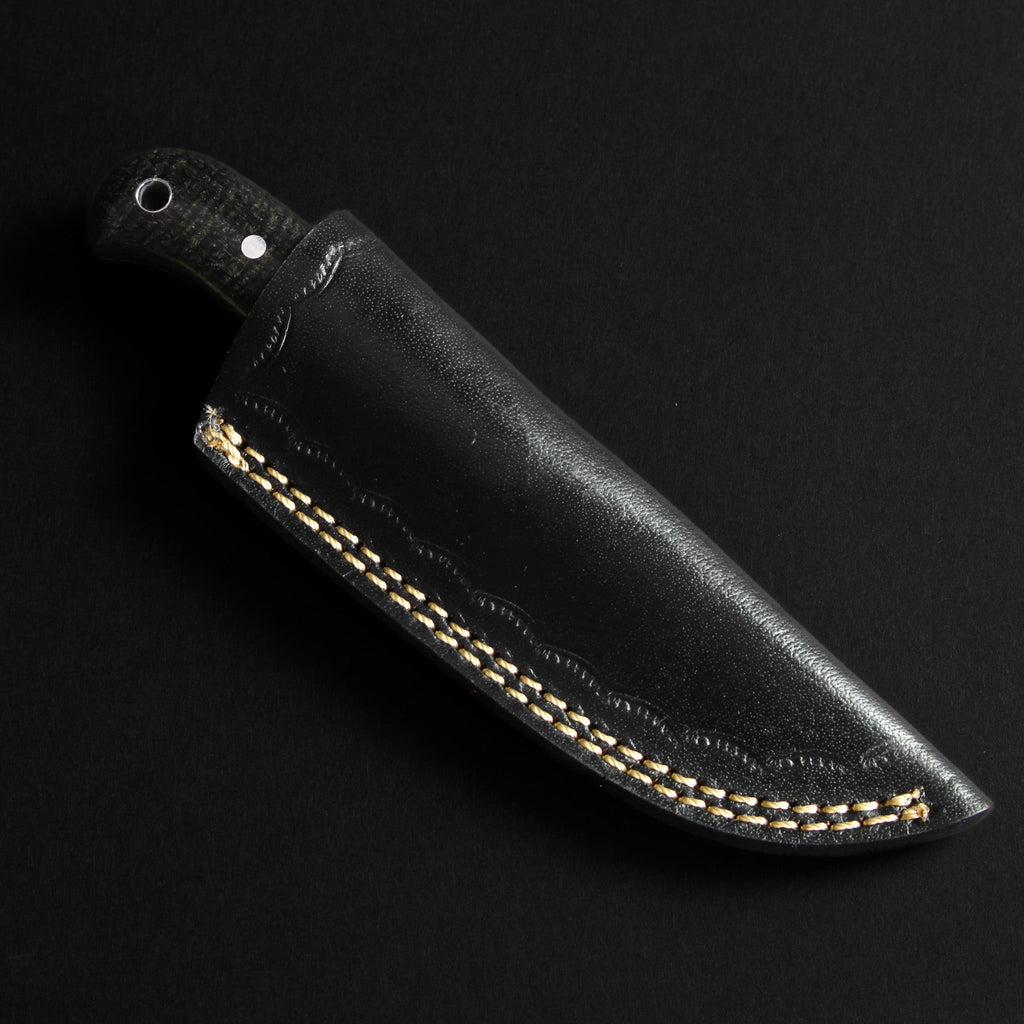 Shackleton Hand-Forged Damascus Steel Skinner - Black G10