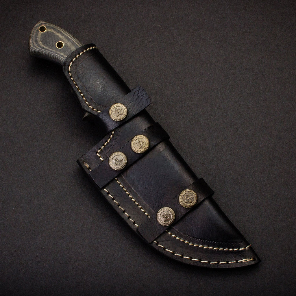 Ironside Hand-Forged Damascus Steel Tracker - G10