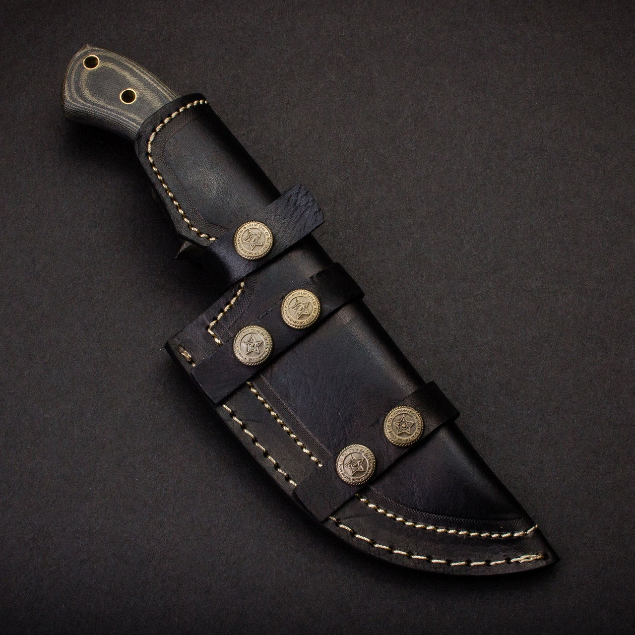 Ironside Hand-Forged Damascus Steel Tracker - G10