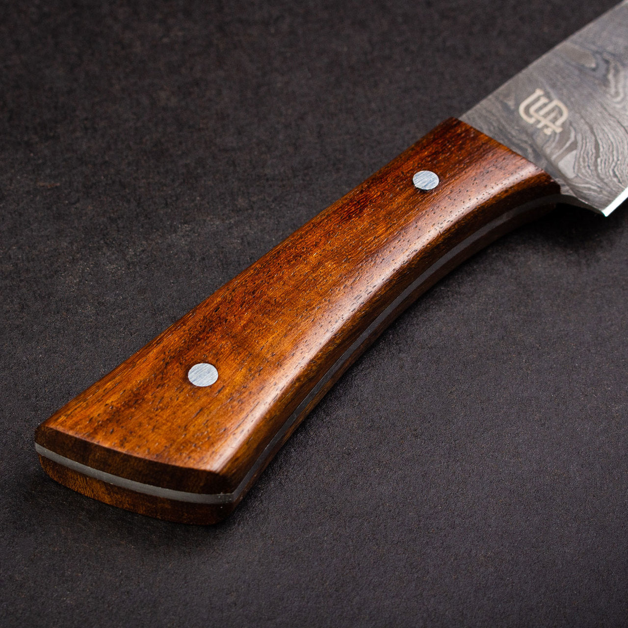 Cattleman Hand-Forged Damascus Steel Steak Knife - Individual