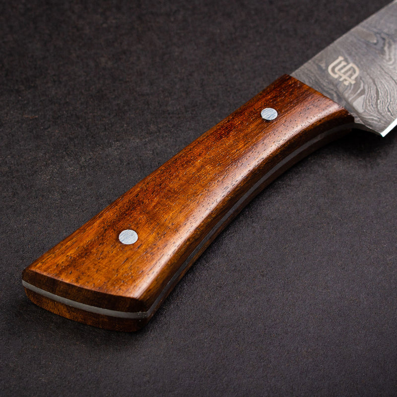 Cattleman Hand-Forged Damascus Steel Steak Knives - Set of 4