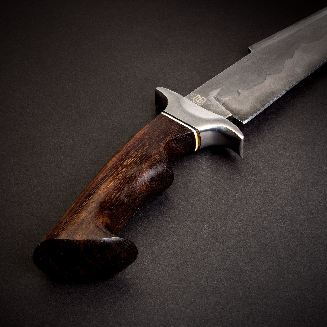 Hugh Glass Hand-Forged San Mai Steel Hunting Knife - Tali Wood