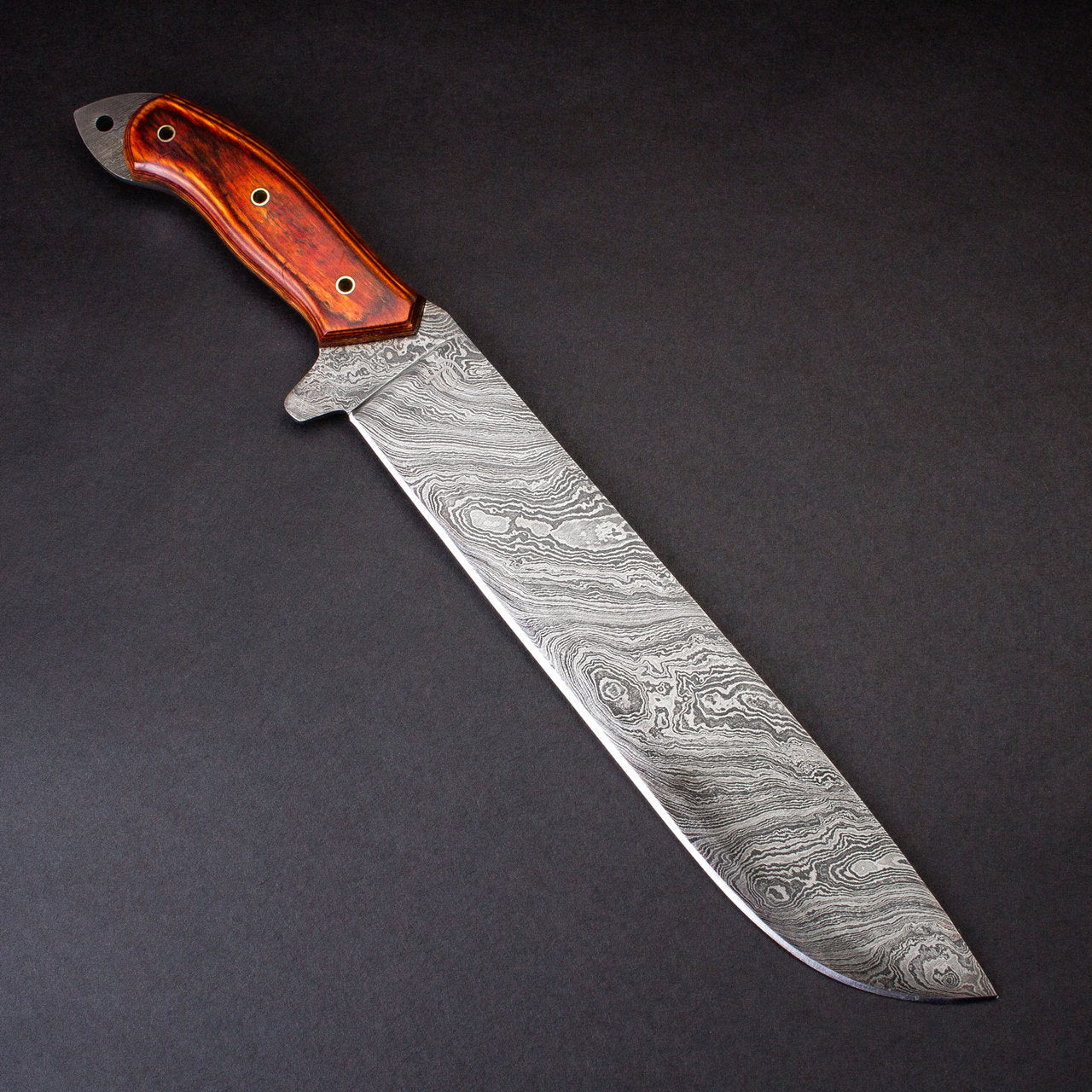 Percy Fawcett Hand-Forged Damascus Steel 11" Machete - Tali Wood