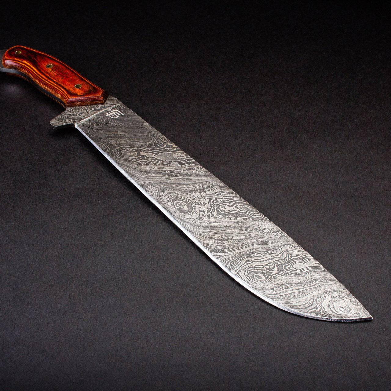 Percy Fawcett Hand-Forged Damascus Steel 11" Machete - Tali Wood