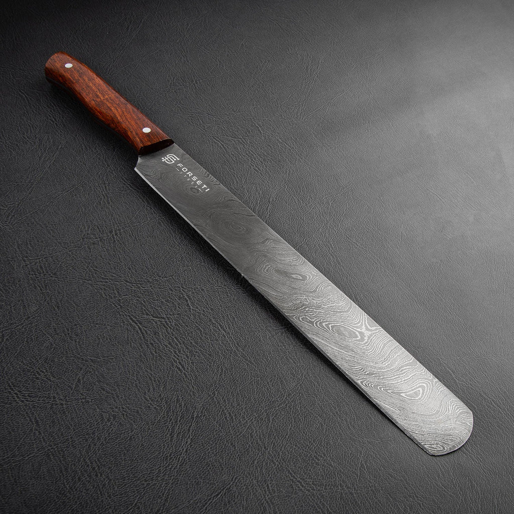 Maillard Hand-Forged Damascus Steel 10" Slicing and Carving Knife - Walnut