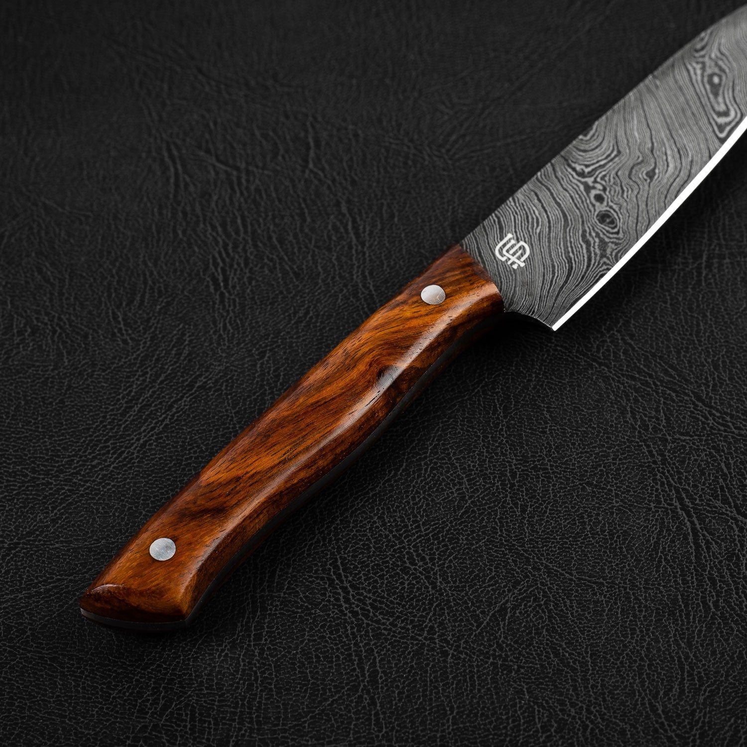 Epicure Hand-Forged Damascus Steel 5" Petty Utility Knife - Walnut