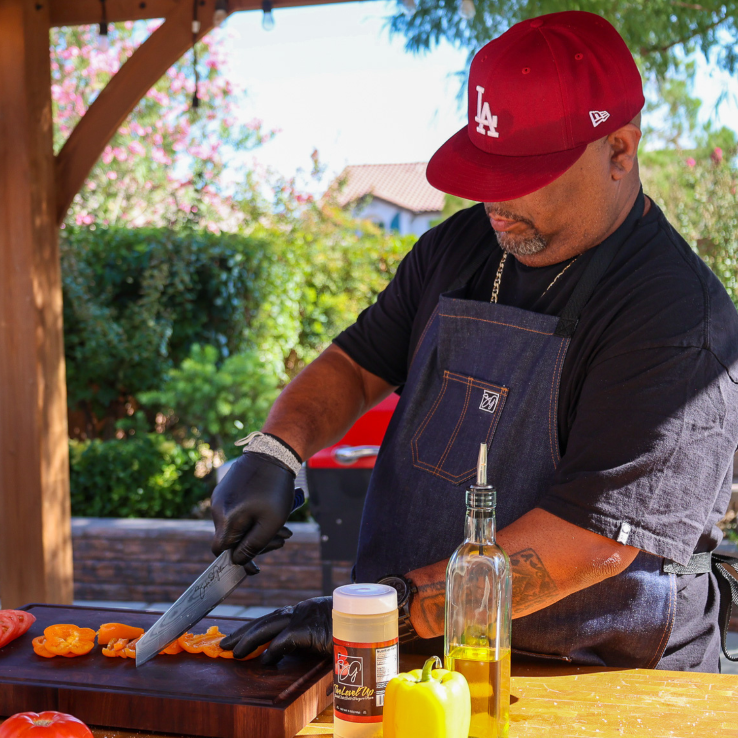 Smokin' and Grillin' with AB Signature Japanese Damascus Steel Kiritsuke 8" Chef Knife