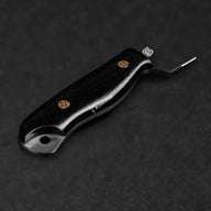 Becknell Hand-Forged Damascus Steel Hunting Knife - Black G10 - BladeWolf A2Z image 7