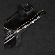 Becknell Hand-Forged Damascus Steel Hunting Knife - Black G10 - BladeWolf A2Z image 11