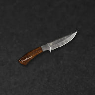 Bolognesi Hand-Forged Damascus Steel Hunting Knife - Rosewood - BladeWolf A2Z image 2