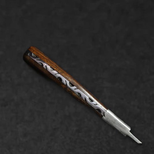 Bolognesi Hand-Forged Damascus Steel Hunting Knife - Rosewood - BladeWolf A2Z image 4