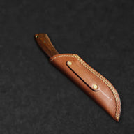 Bolognesi Hand-Forged Damascus Steel Hunting Knife - Rosewood - BladeWolf A2Z image 6
