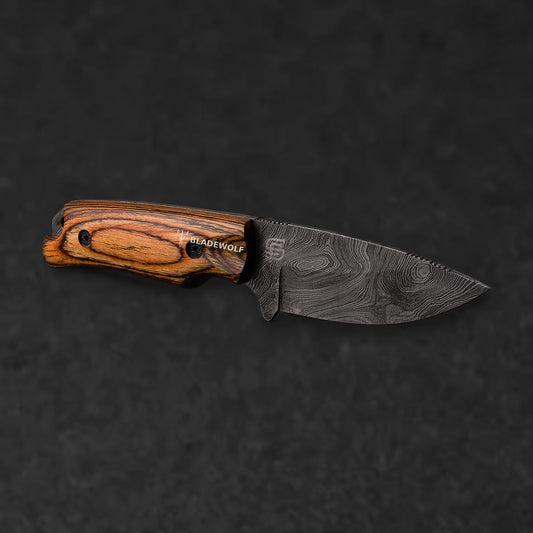 Boone Hand-Forged Damascus Steel Skinner -Tali Wood - BladeWolf A2Z image 4