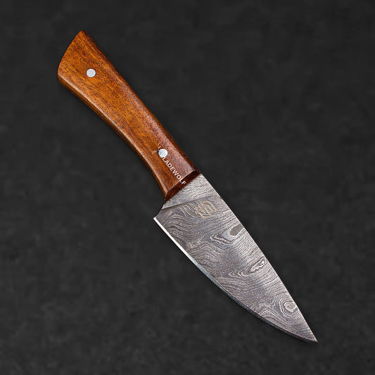 Cattleman Hand-Forged Damascus Steel Steak Knife - Individual