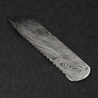 Cavallari Damascus Steel 10" Serrated Bread Knife - Yellow/Black Handle - BladeWolf A2Z image 4